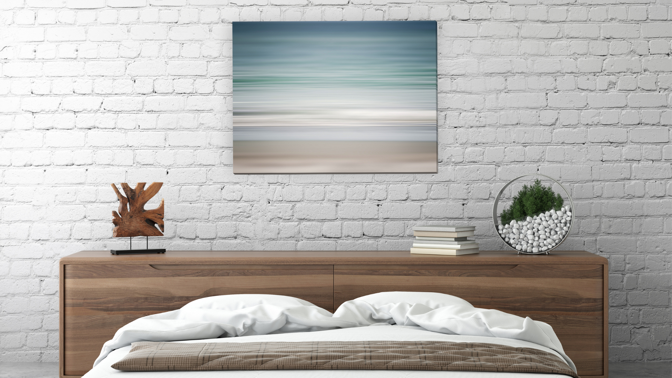 Abstract beach canvas