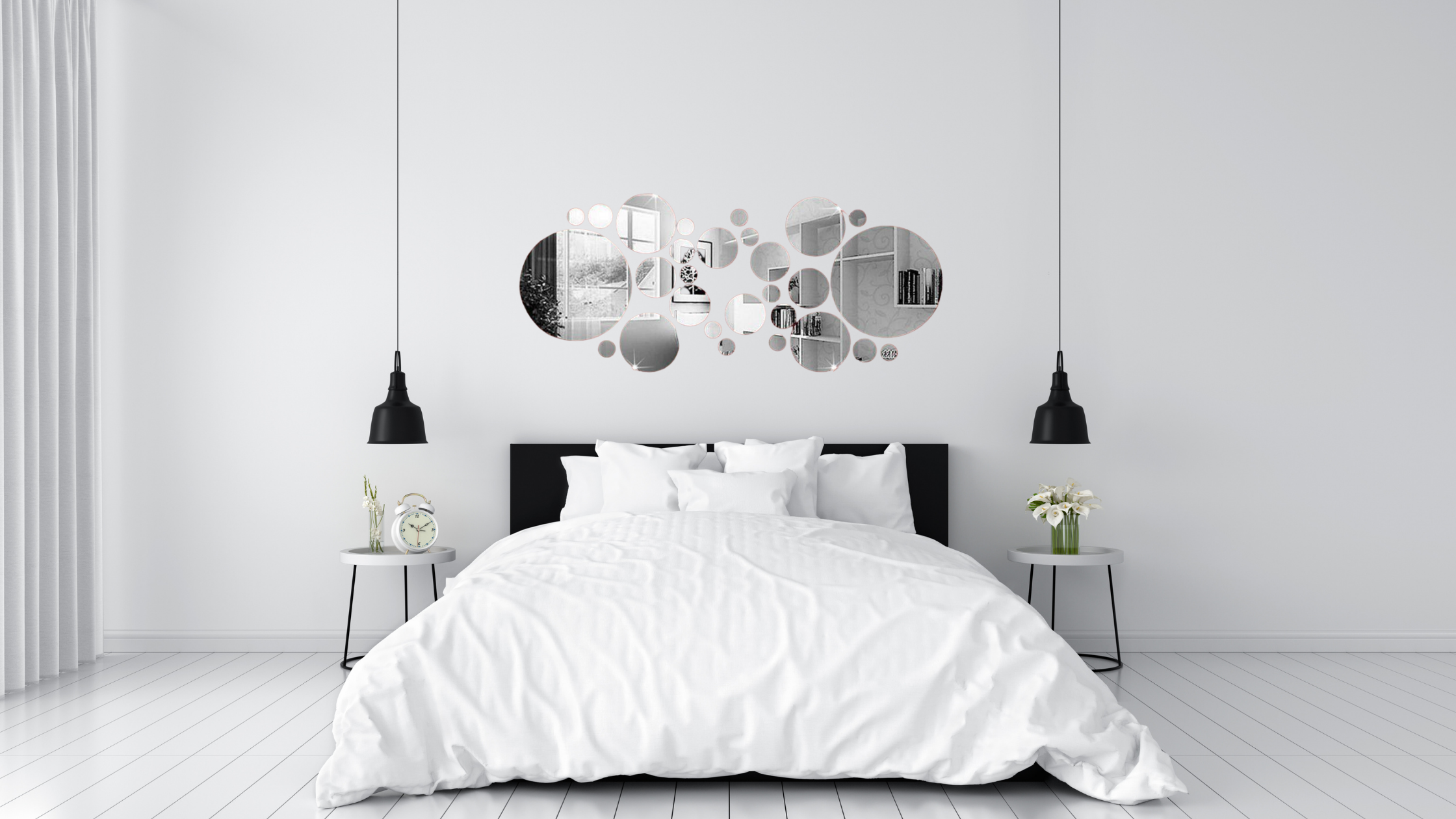 Round Wall Sticker Mirror