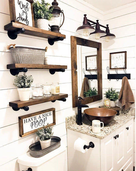 Decorative Farmhouse Bathroom Wall Decor Ideas You Ll Love Decorating Ideas And Accessories For The Home Creative Ideas For Every Room