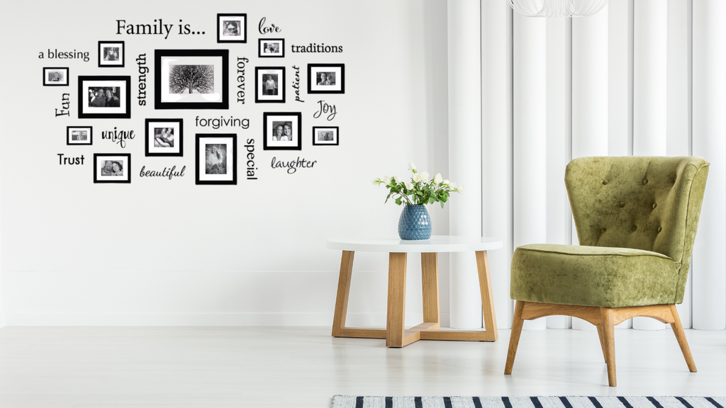 Set of 12 Family Quotes Wall Stickers