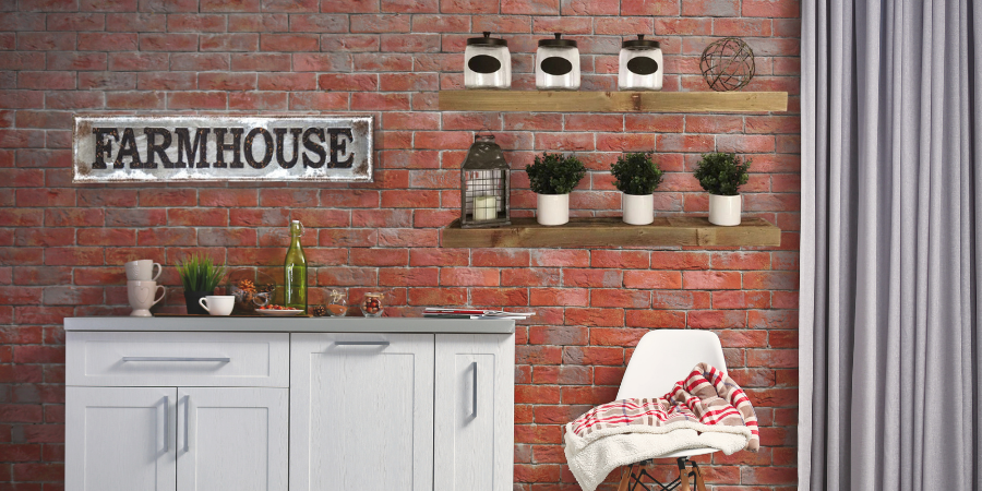 Farmhouse Floating Wall Shelf