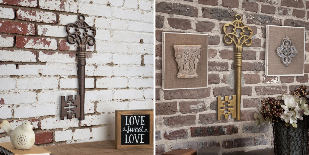 Skeleton key wall decor