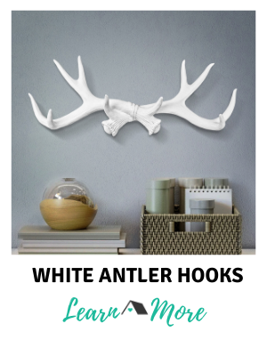 white antler hooks