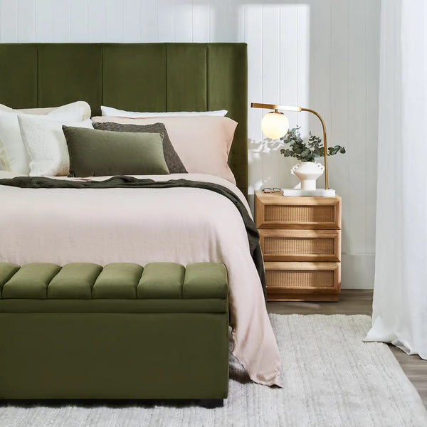 Soho Storage Ottoman Green