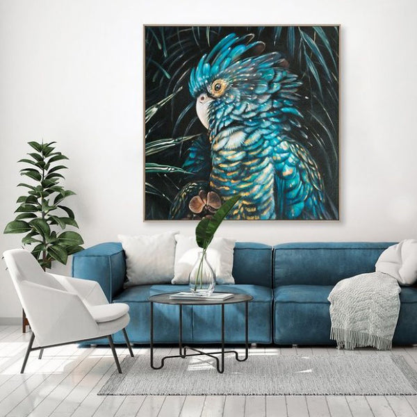 Blue Parrot Painting