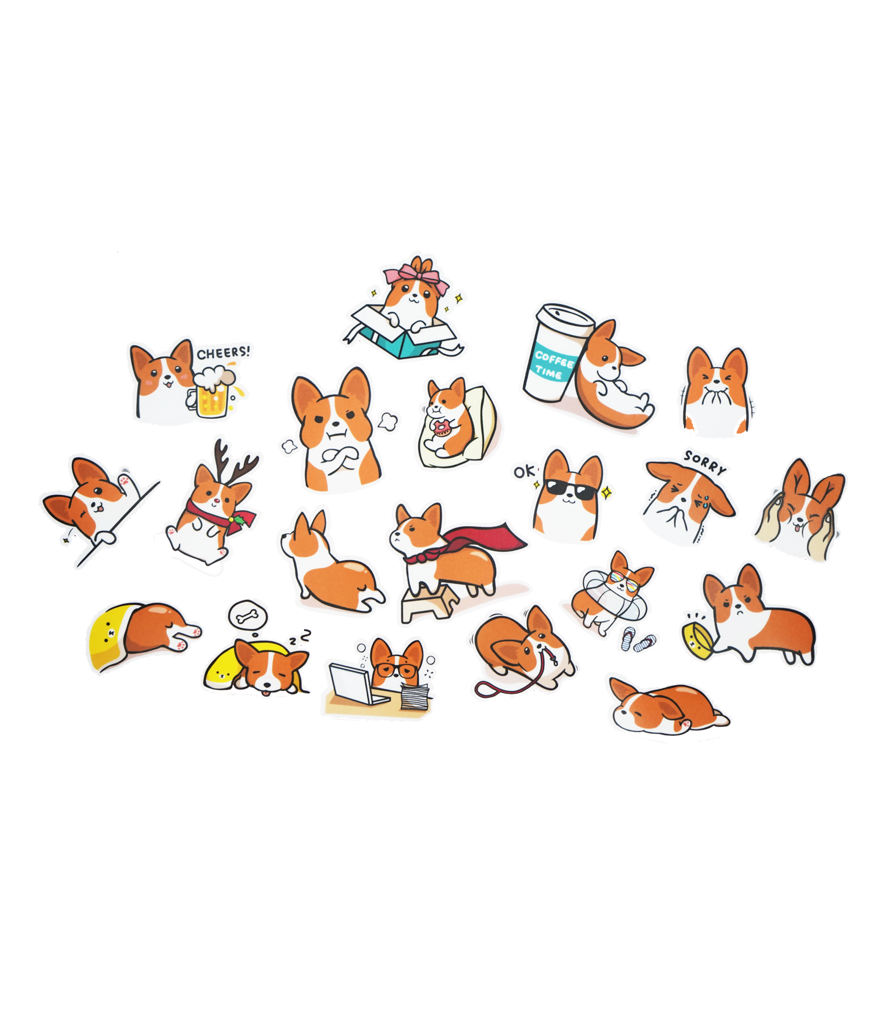 Corgi LINE  sticker  set 2 NAYOTHECORGI