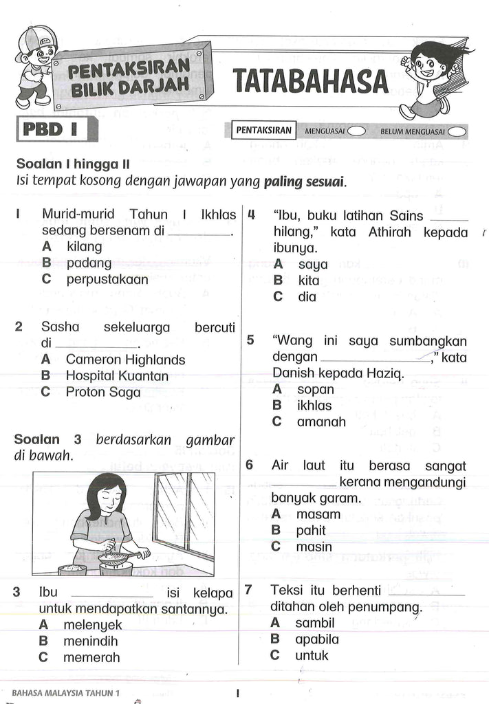 Latihan Modul (Bahasa Melayu) Tahun 1 – Buddy Bookstore