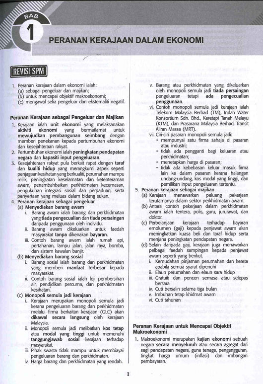 Maksud Makroekonomi Dalam Buku Teks Ekonomi Tingkatan 5 / Membahas