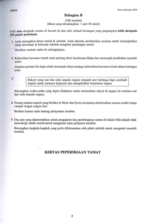 Kertas 1 Bahasa Melayu Spm  Soalan ramalan, soalan sebenar spm, tips