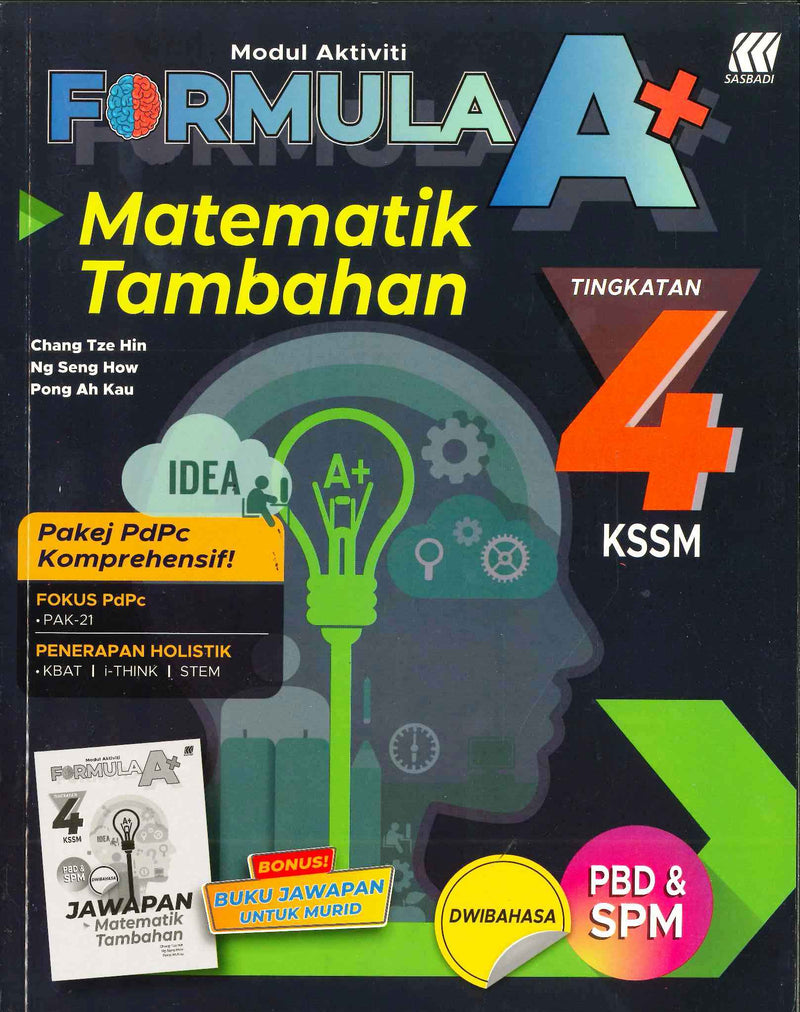 Buku Latihan Matematik Tambahan Tingkatan 5 Kssm  Strategi Tunas A Matematik Tambahan Tingkatan