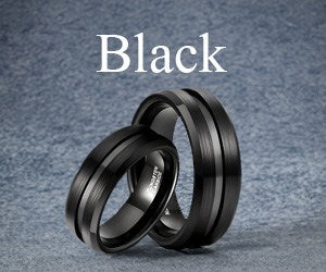 Black Tungsten Rings