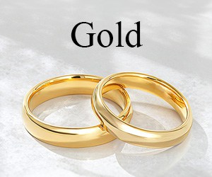 Gold and Rose Gold Tungsten Rings