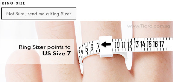 Tiara Ring Sizer Ring Sizing Measuring Measurement Ring Size Chart Ring Size Guide