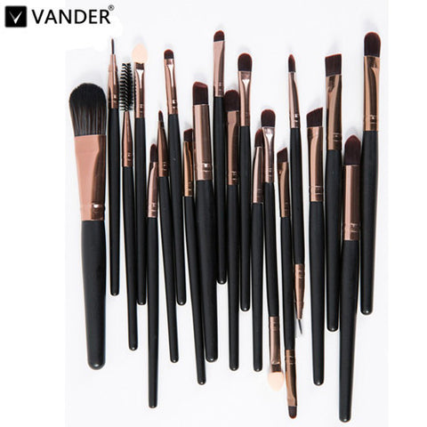 flat makeup brush set