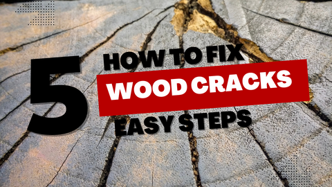 how to fix cracks in your wood furniture - 5 easy quick steps - click here for a nice video