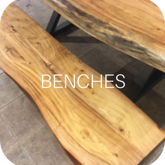 exotic wood rustic benches