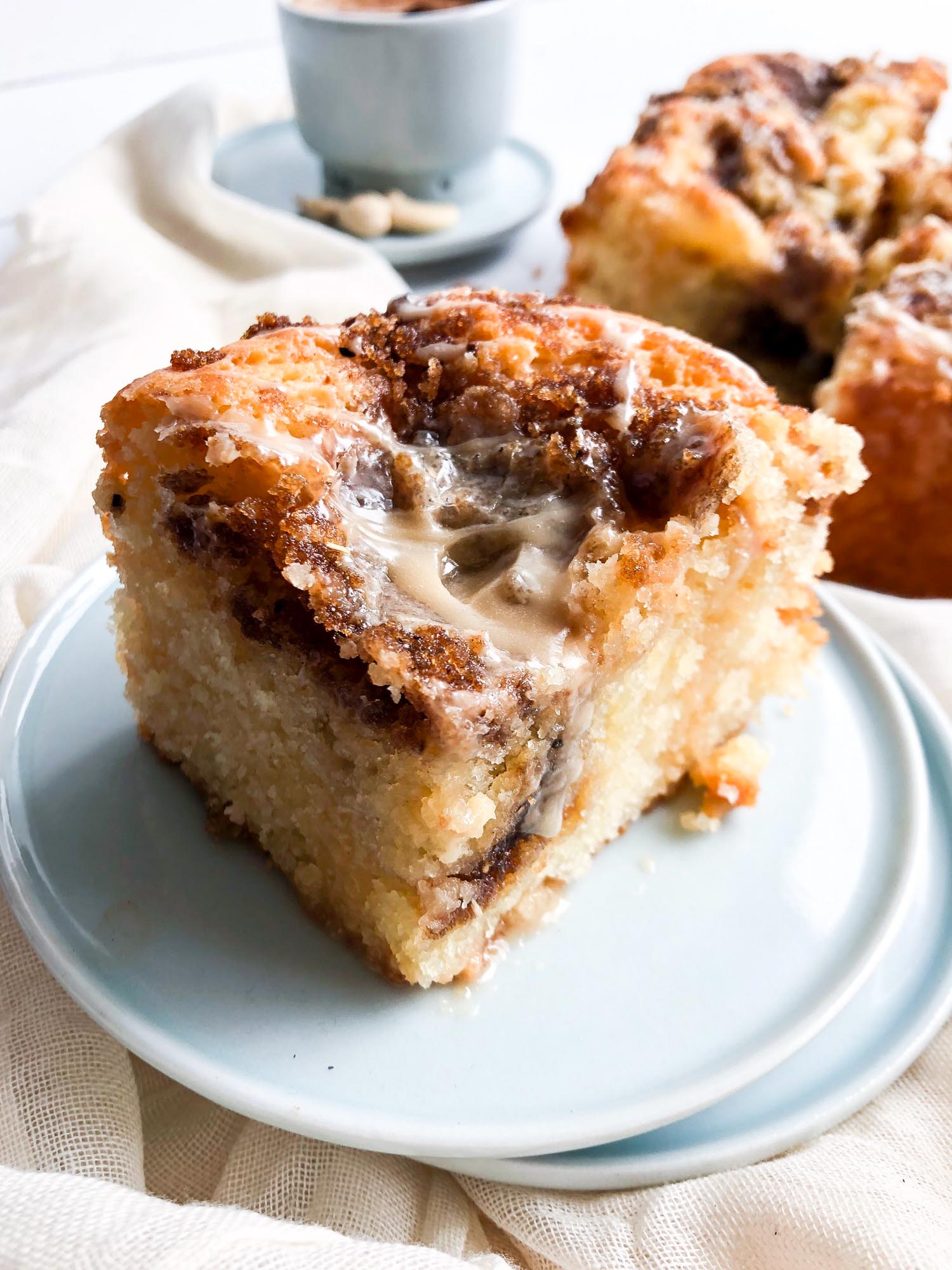 Healthy Chai Coffee Cake with Crumble Topping