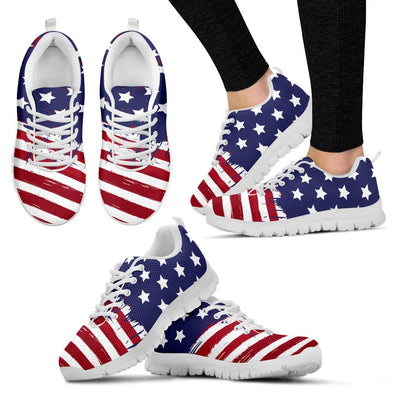 Patriotic American Flag Sneakers for Women - lovetrendify
