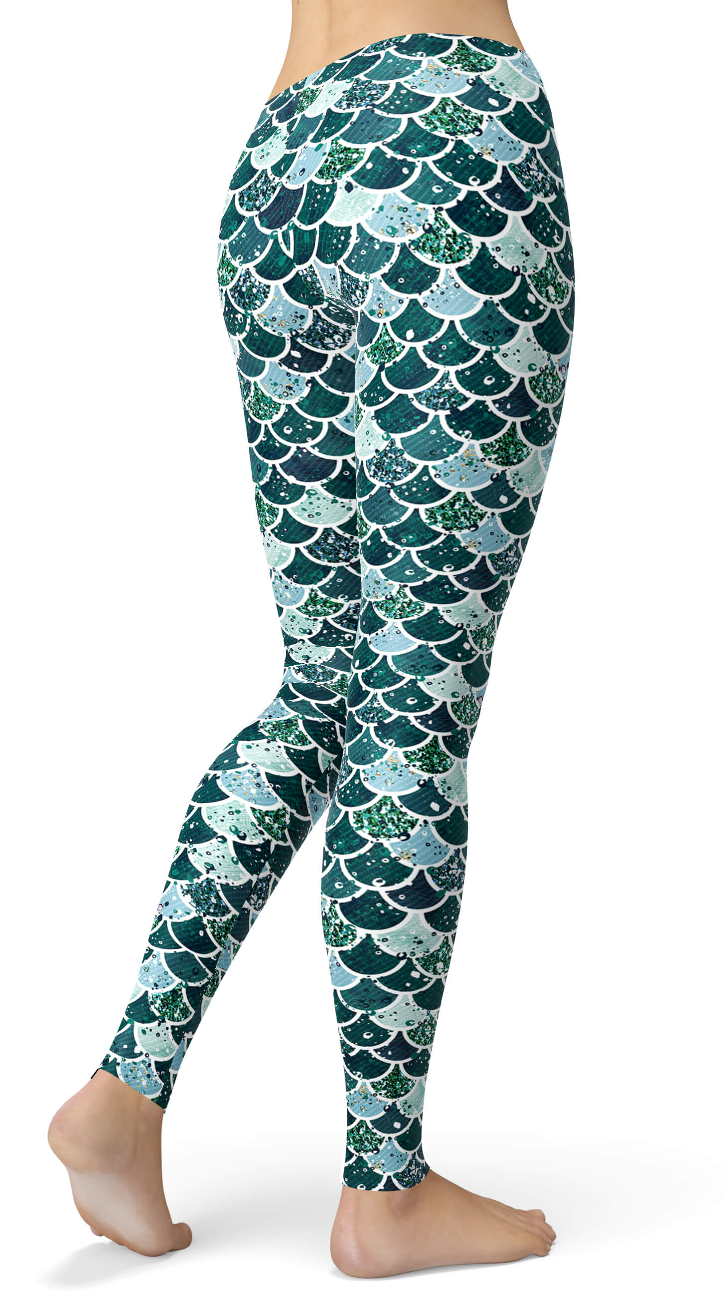 mermaid athletic leggings