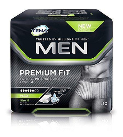TENA Men Premium Fit Incontinence Underwear Level 4 Medium x30 – EasyMeds  Pharmacy
