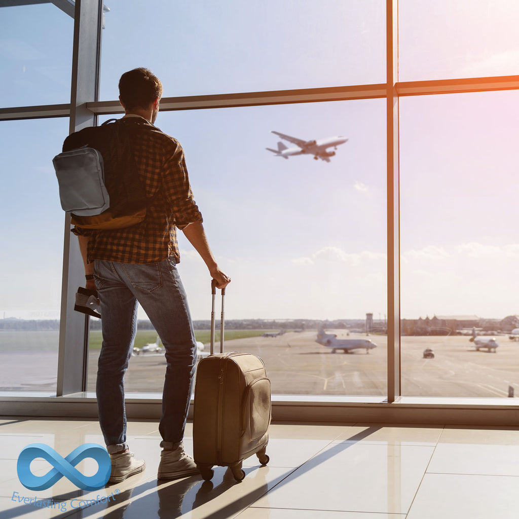 young man at the airport