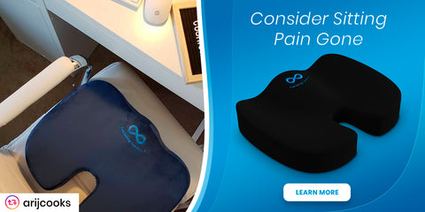 Gel Seat Cushion - Relief From Pain, Pressure & Road Vibration