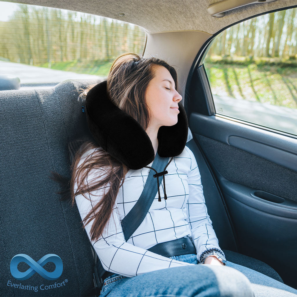 Ergonomic Memory Foam Car Pillow Set for Comfortable Driving
