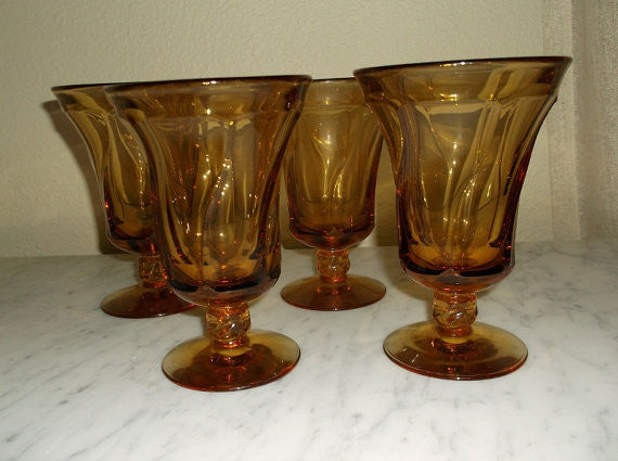 brown drinking glasses