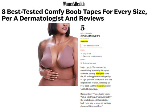 Womens Health Brassybra Boob Tape Great Review