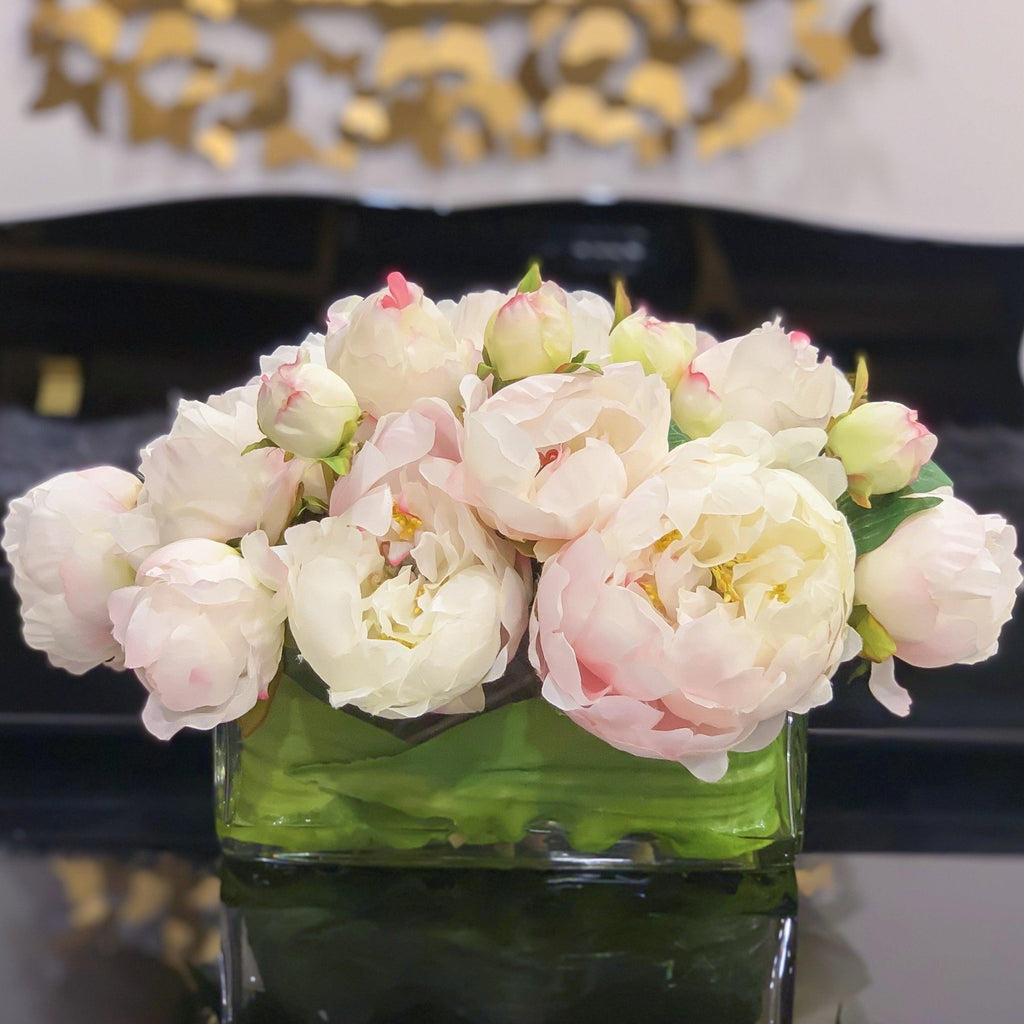 Luxury Silk Peony Artificial Flower Arrangement Flovery