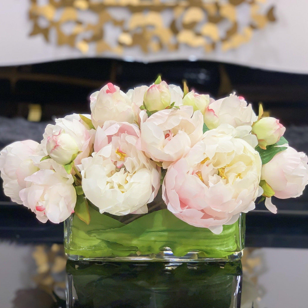 Luxury Silk Peony Artificial Flower Arrangement - Flovery