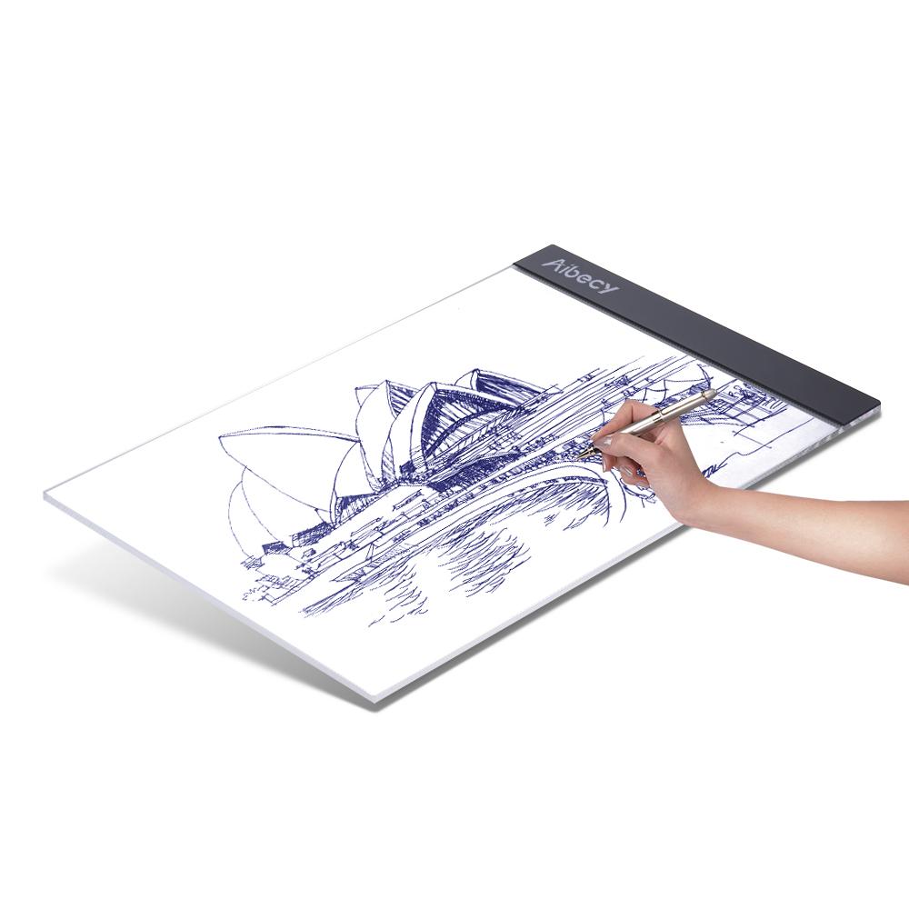A4 Portable LED Light Drawing Pad with Brightness Control – Handy Treat