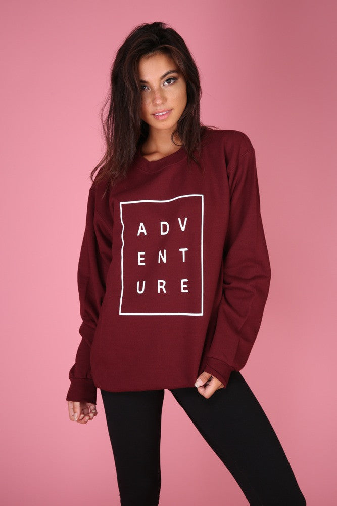 graphic crewneck sweatshirt