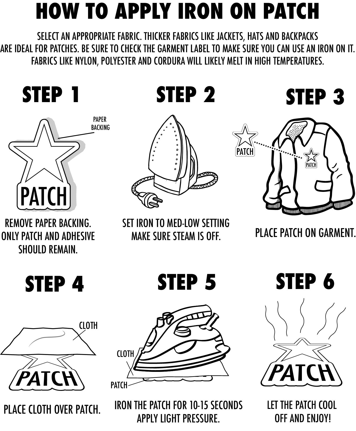 How To Make and Apply Iron On Patches, Everlighten