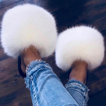 expensive fur slides