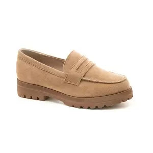 Faux Suede Penny Loafers