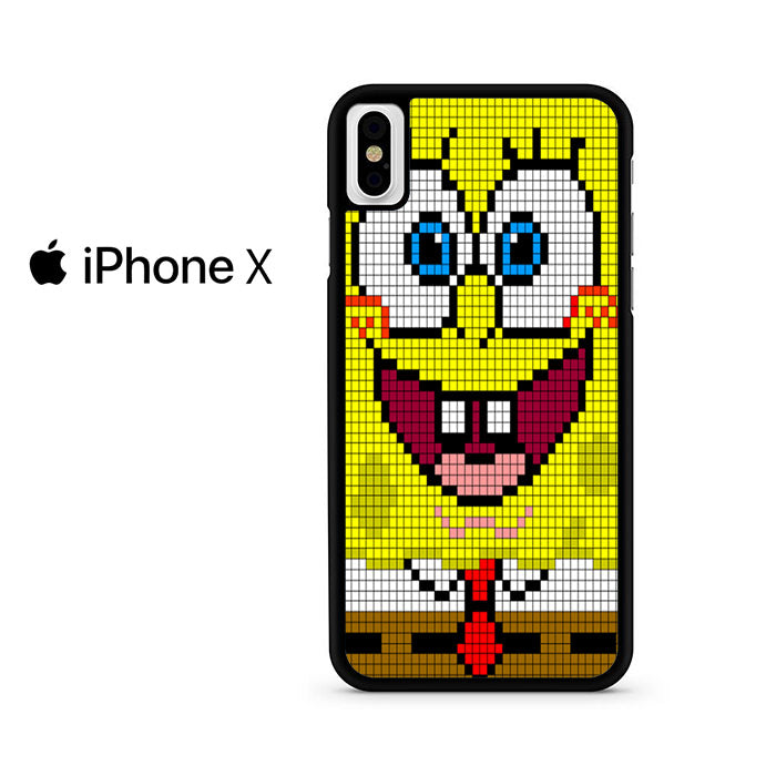 Sponge Bob Pixel Art Iphone X  Case Comerch