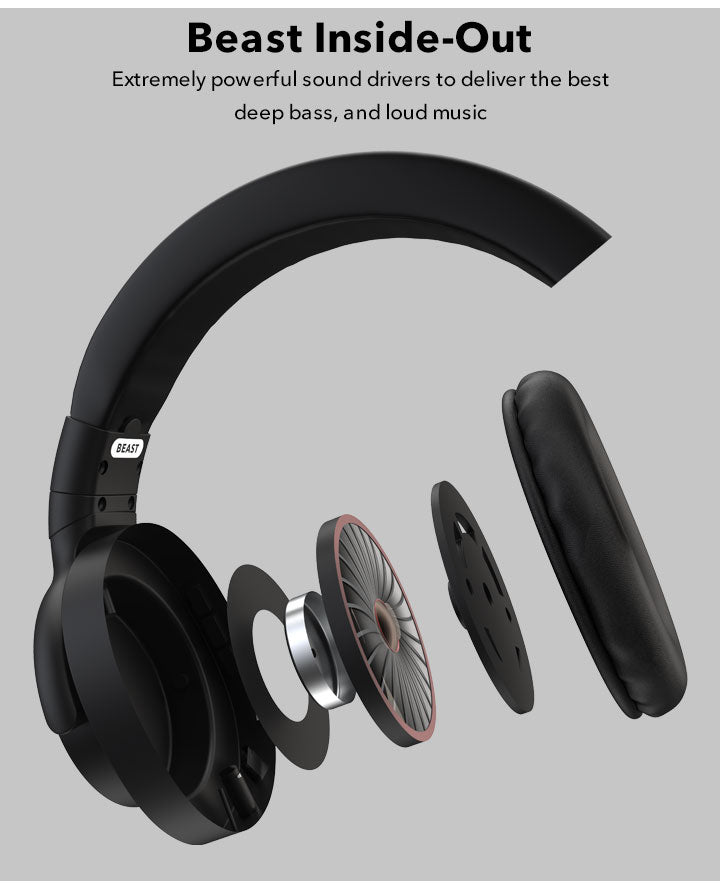 leaf beast wireless headphones