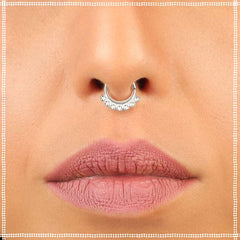 Tribal Silver Septum Ring