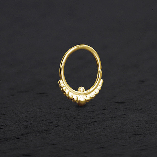 14k Gold Nose Ring Indian Mystique Patapatajewelry