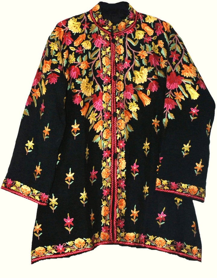 Embroidered Jackets, Kashmir Jackets, Wool Silk Linen Embroidered ...