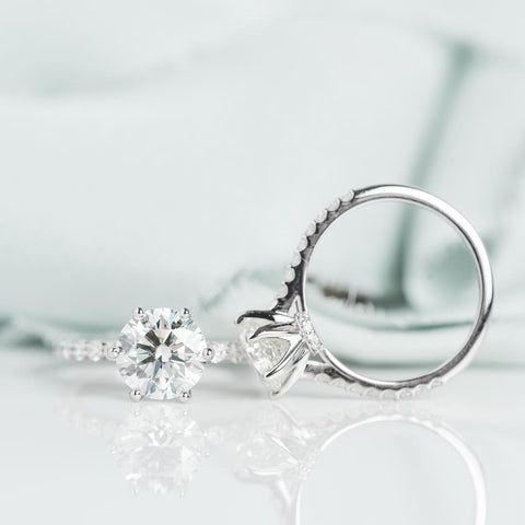 responsibly sourced diamond solitaire engagement ring