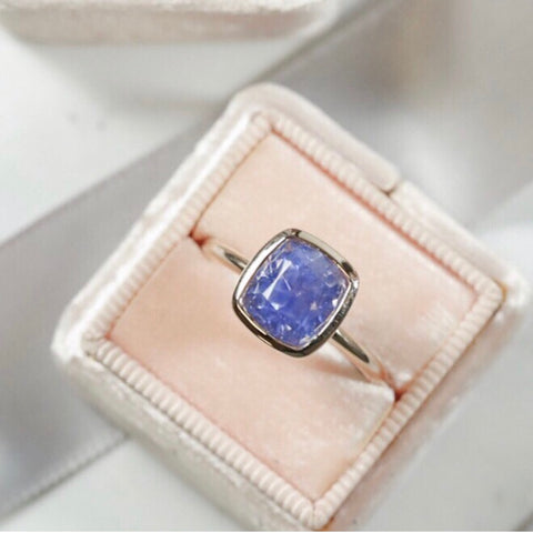 heirloom redesign bezel set sapphire ring