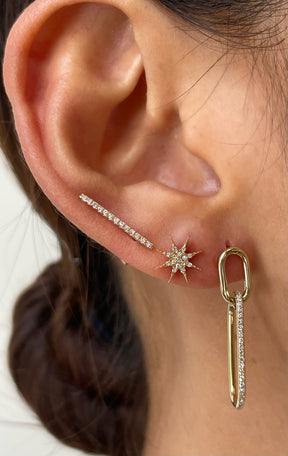 秋田店 パメオポーズ V-STAR EARRING イエロー レディース