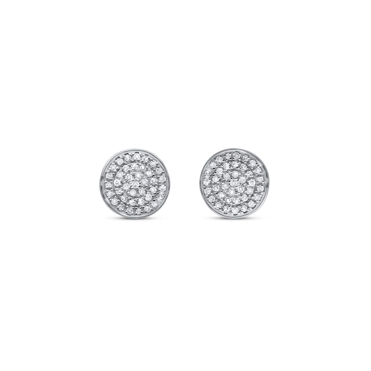 Julie Earrings | White Gold Round Classic Diamond Studs Screwback, ~2.00tcw / Heirloom Quality G-I/SI2