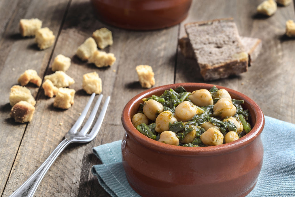 chickpeas and spinach stew