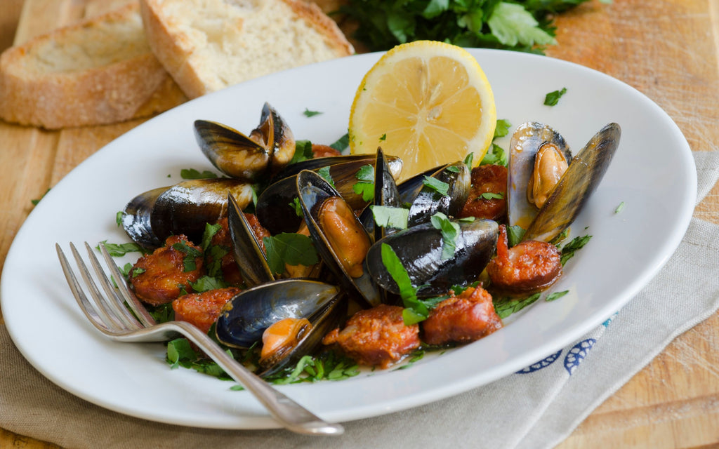 mussels with chorizo