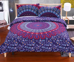 MANDALA BEDDING POSTURE MILLION ROMANTIC SOFT BEDCLOTHES PLAIN TWILL BOHO 2PCS OR 3PCS