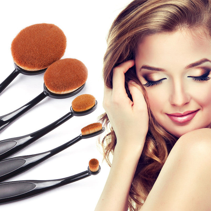 1pc Abody Oval Makeup Brush Cosmetic Foundation Cream Big Size Powder Blush  Professional Makeup Tool Cosmetic Brush