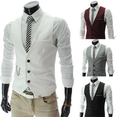 The men's fashion leisure suit vest / Men's wedding banquet gentleman ...